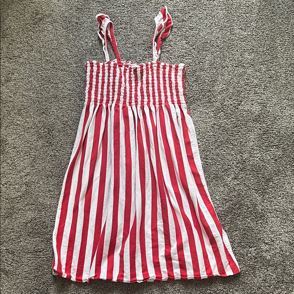 Hanna Andersson Red and White Striped Dress